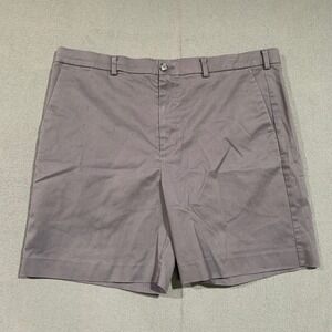 Roundtree & Yorke Travel Smart Gray CoreComfort Waistband‎ Shorts Mens Size 42